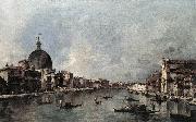 GUARDI, Francesco The Grand Canal with San Simeone Piccolo and Santa Lucia sdg painting